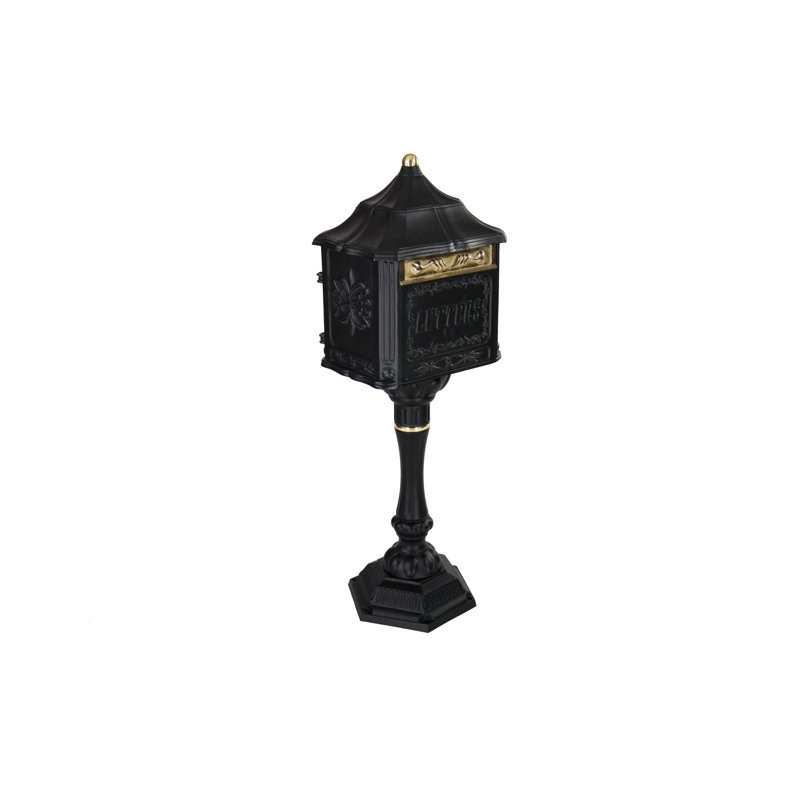 Amco Mailboxes Locking Post Mounted Mailbox & Reviews Wayfair
